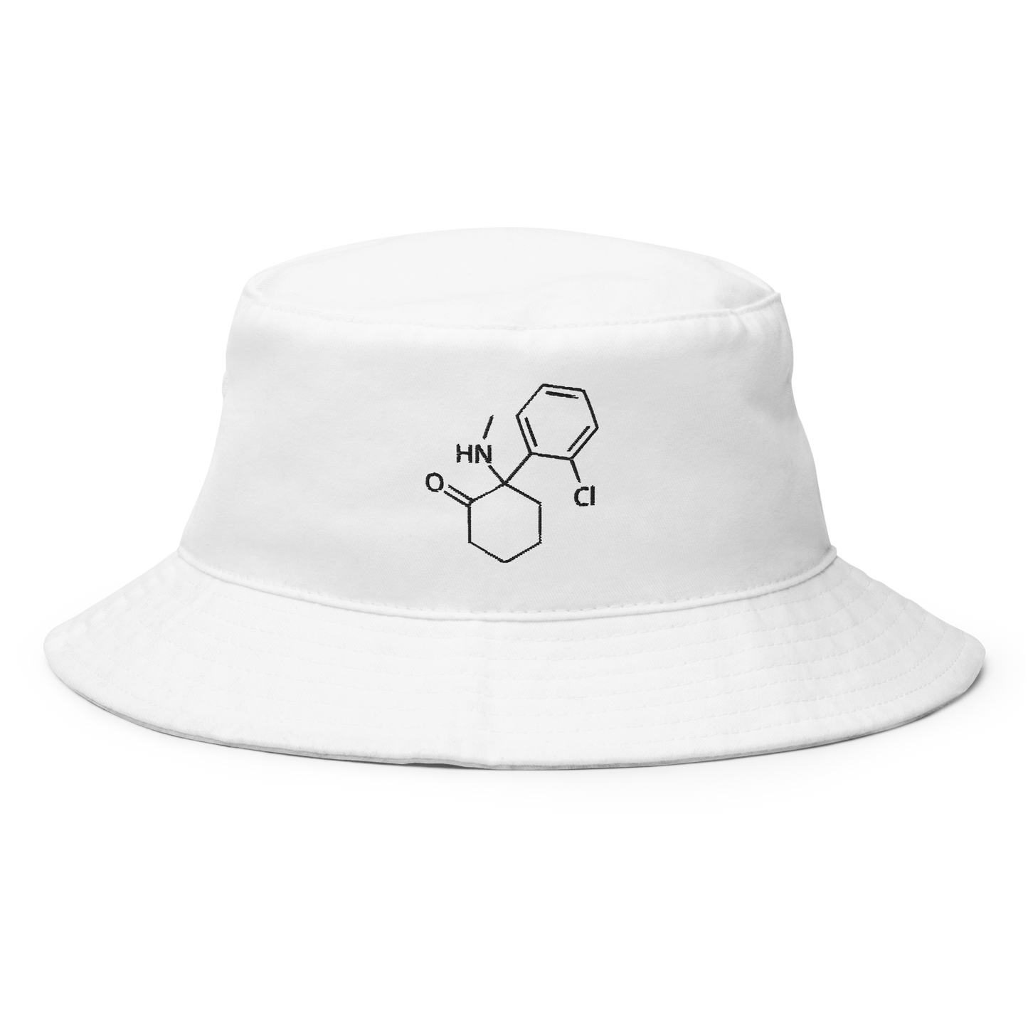 Ketamine Molecule Embroidered Bucket Hat